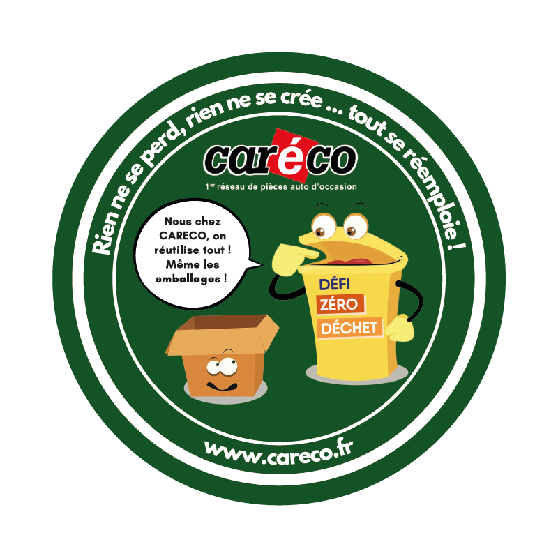 Étiquettes Rondes "CARECO TRI"